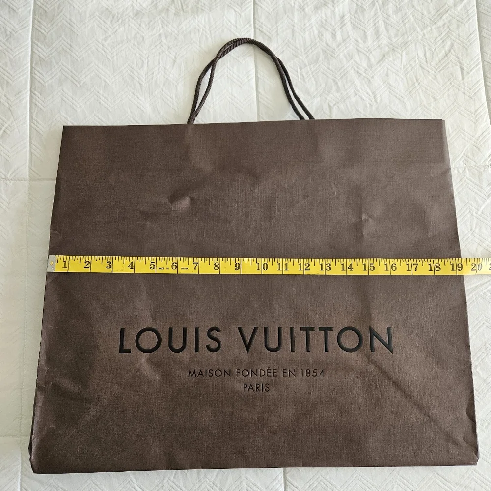 2 Louis Vuitton Brown Gift/Shopping Bags Emptys